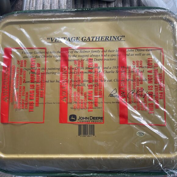 John Deere Serving Tray "Spirit of America" and "Vintage Gathering" 2003 New - Picture 5 of 16